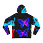 "Neon Butterflies Swarm" - Butterflies AOP Hoodie