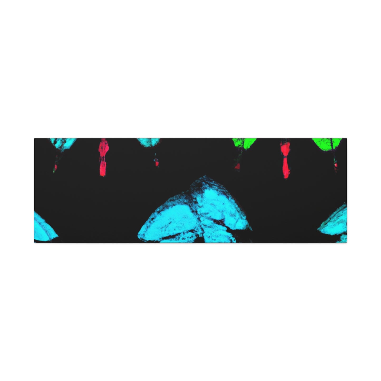 "Neon Butterfly Dreams" Neon Butterflies  Art Canvas