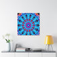 Vividly-Vortexed Neon Infinity Illumination. Trippy Infinity Patterns Art Canvas