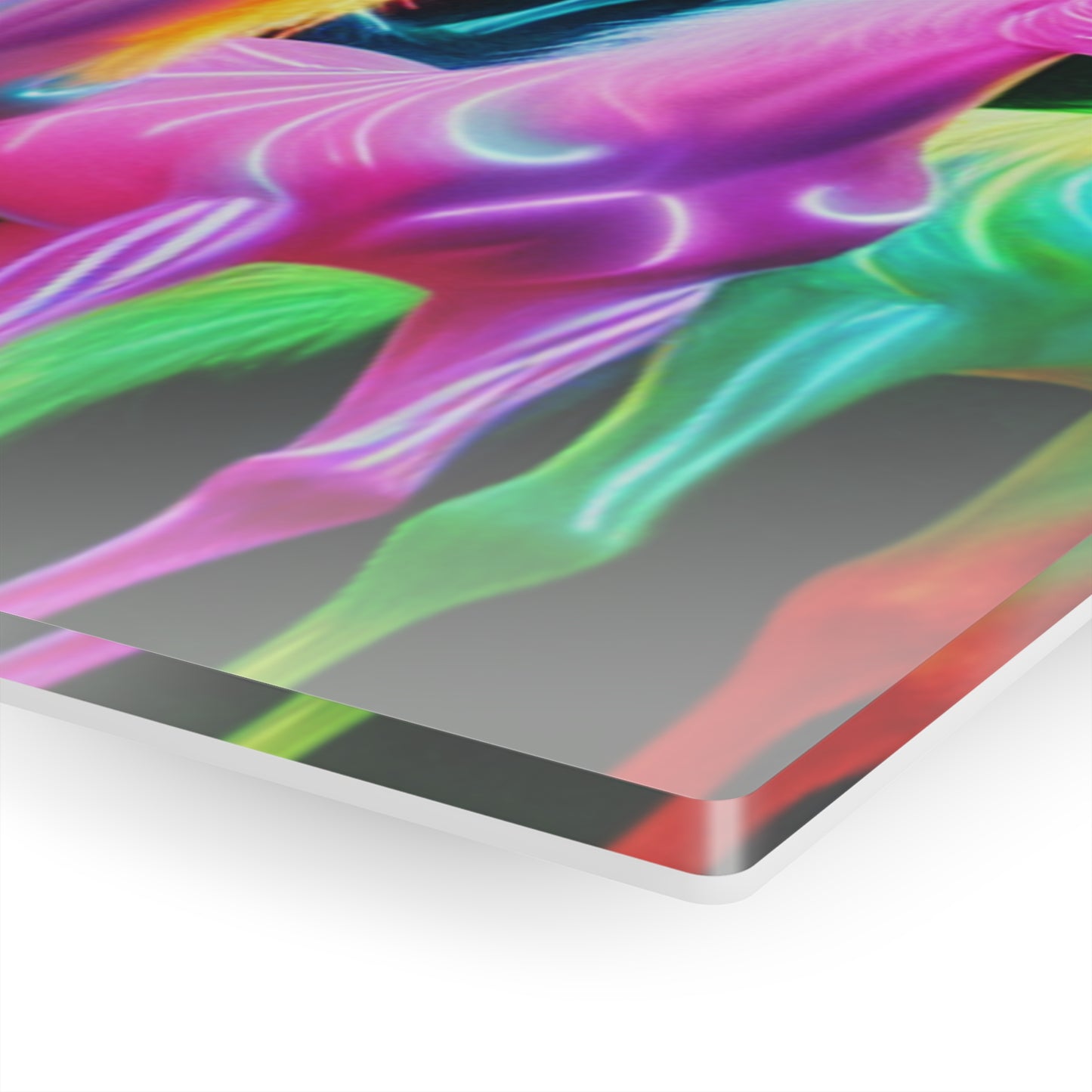 "Rainbow Fantasia" NEON Unocrons Art 1/4" Glossy Acrylic Art