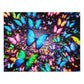 NeoButterFlySwarm. - Neon Butterflies Puzzle30, 110, 252, and 1000 Pieces
