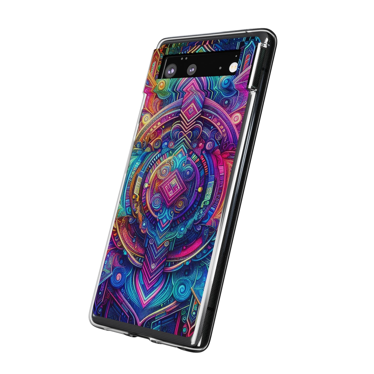 Neon Infinity Vortex Infinity Patterns Art Polycarbonate Phone Case
