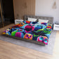 Felipeo da Pintorelli - NEON Owls Microfiber Duvet Cover