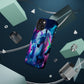 "Unicorn Flux-scape" Neon Unicorns Premium Art Magsafe Magnet Tough IPhone 13 14 15 Pro Plus Max and Mini in Matte and Glossy Phone cases