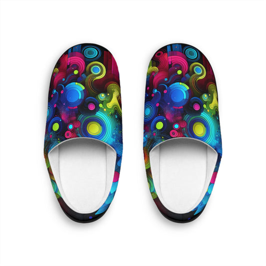 Leo da Vinci - Trippy Infity Patterns Men's Indoor Slippers