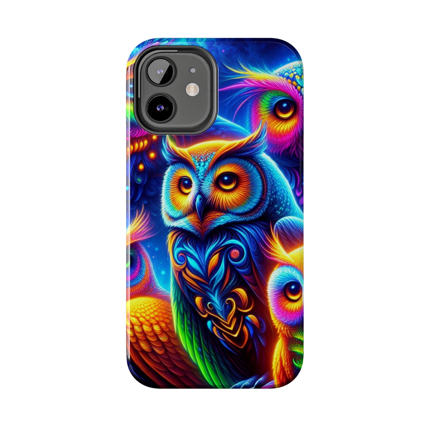 Neon Night Owls. NEON Owls Tough Phone Case