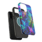 'Serene Spectacle of Neon Butterflies' Neon Butterflies Premium Art Magsafe Magnet Tough IPhone 13 14 15 Pro Plus Max and Mini in Matte and Glossy Phone cases