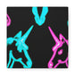 Neon Night Unicorn Prism NEON Unicorns Art Canvas