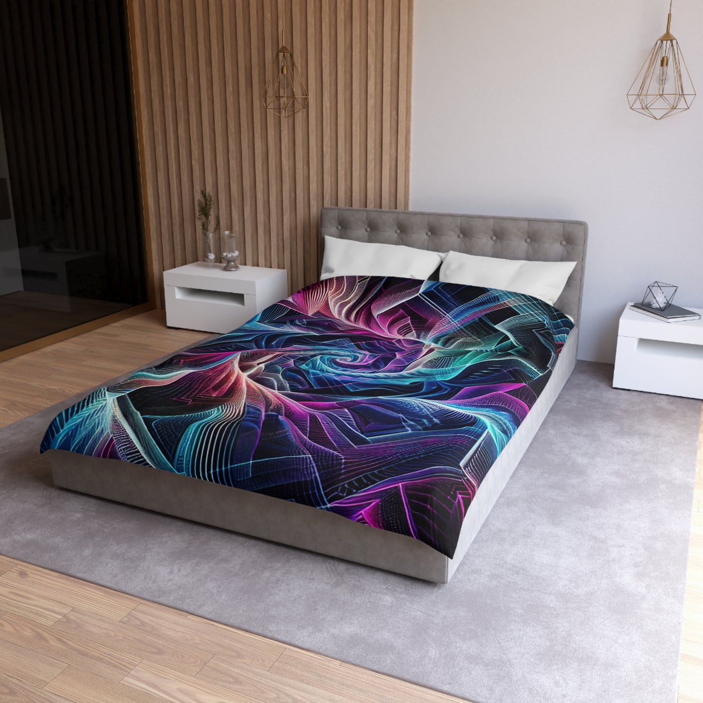 Giovanni da Verona - Trippy Infinty Patterns Microfiber Duvet Cover