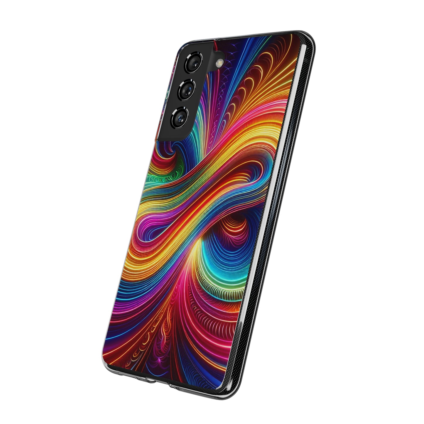 Neon Infinity Vortex Infinity Patterns Art Polycarbonate Phone Case