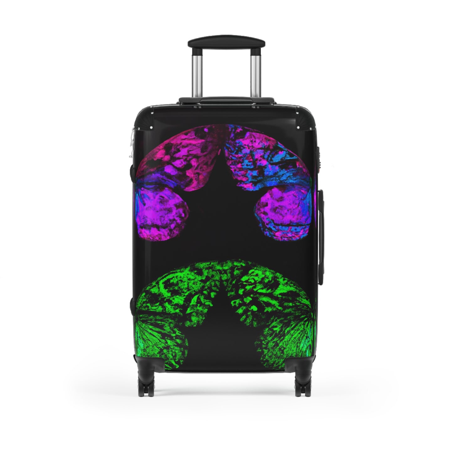 "Neon Flutterings" - Neon Butterflies  Suitcase