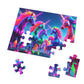 NeonUnicornSplash - Neon Unicorns Puzzle 30, 110, 252, and 1000 Pieces