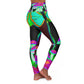 Neon Dreamscape. - Mushrooms & Butterflies Leggings