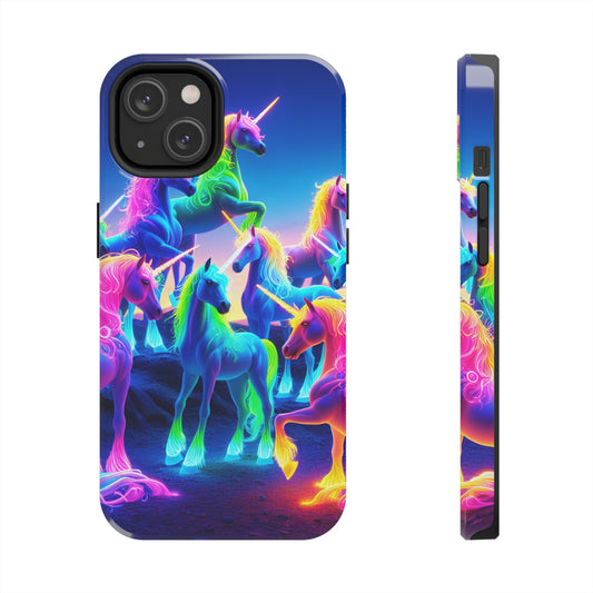 Neon Unicorn Spectacle. NEON Unicorns Tough Phone Case