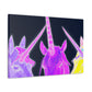 Neon Unicorn Dreamscape NEON Unicorns Art Canvas