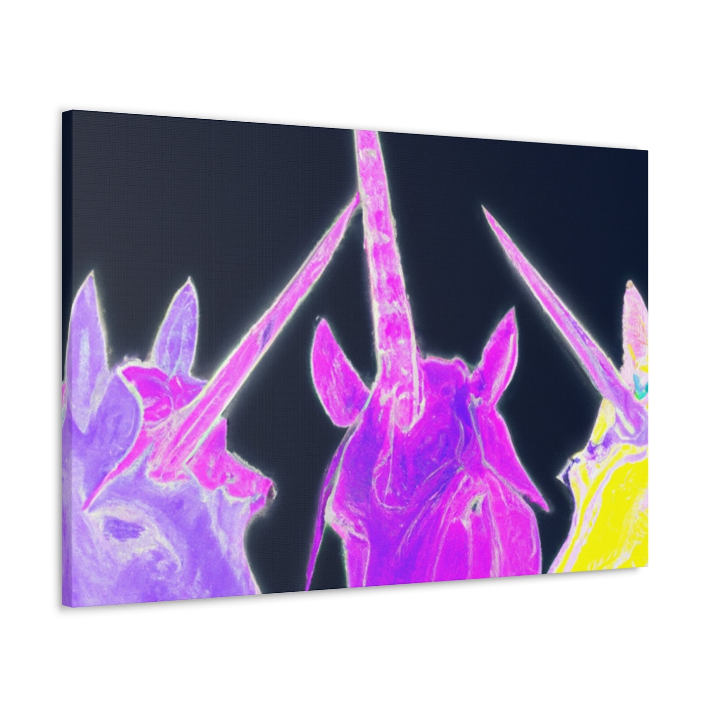 Neon Unicorn Dreamscape NEON Unicorns Art Canvas