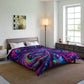Trancendent Trippin' Neon Infinity Swirls. Trippy Infinity Patterns Comforter Blanket