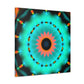 Cosmic Chroma Maze. Trippy Infinity Patterns Art Canvas