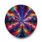 "Infinite Neon Trippiness" Infinity Patterns Art Acrylic Clock