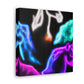 "Neon Harmony" NEON Unicorns Art Canvas