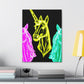 "Neon Unicorn Glow" NEON Unicorns Art Canvas