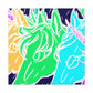 Neon Herd-scape NEON Unicorns Art Canvas