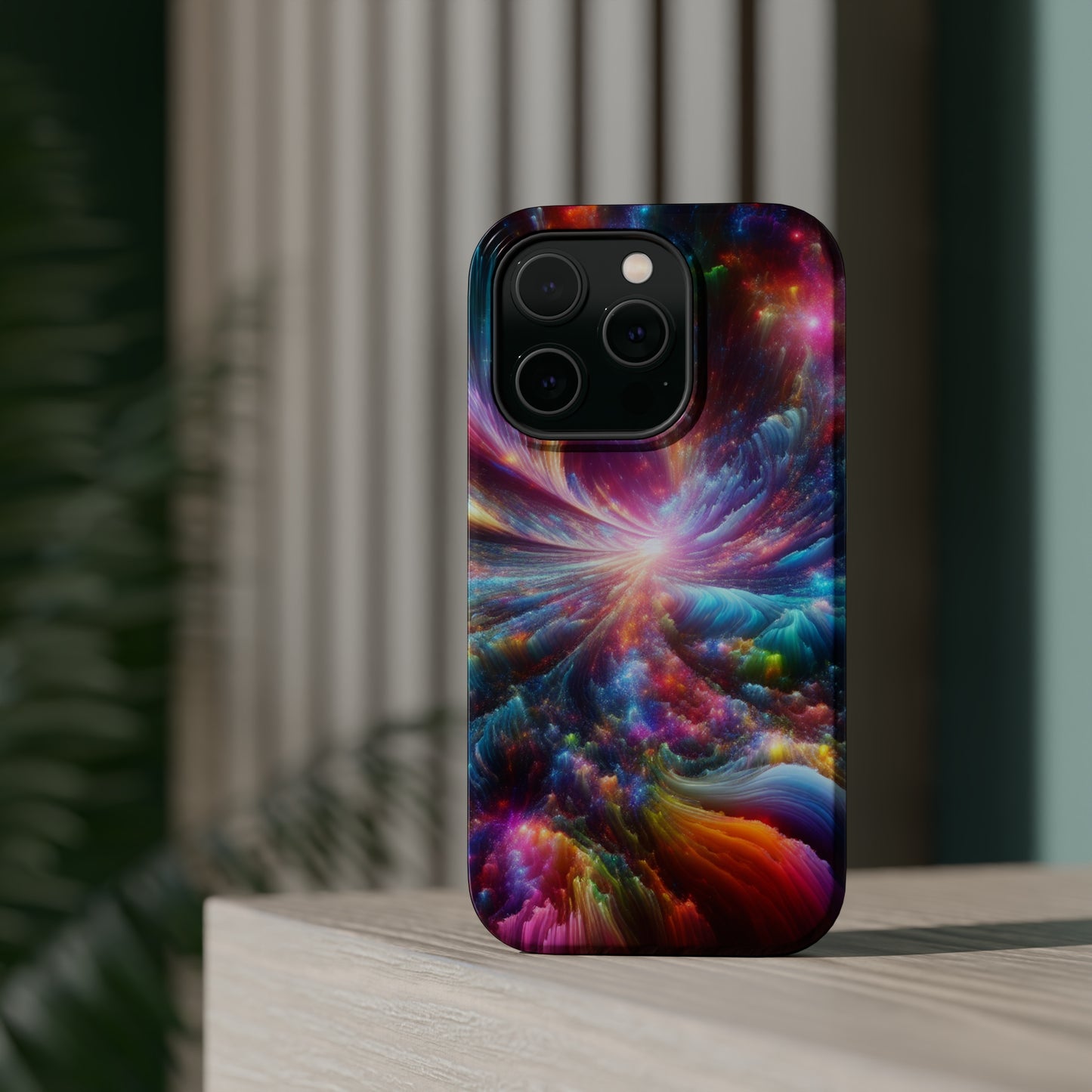 Neon Infinity Chromadrift. Neon Trippy Infinity Patterns Premium Art Magsafe Magnet Tough IPhone 13 14 15 Pro Plus Max and Mini in Matte and Glossy Phone cases