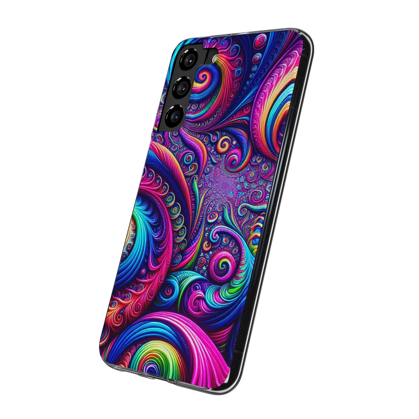 "VibranTrip Neonfinity" Infinity Patterns Art Polycarbonate Phone Case