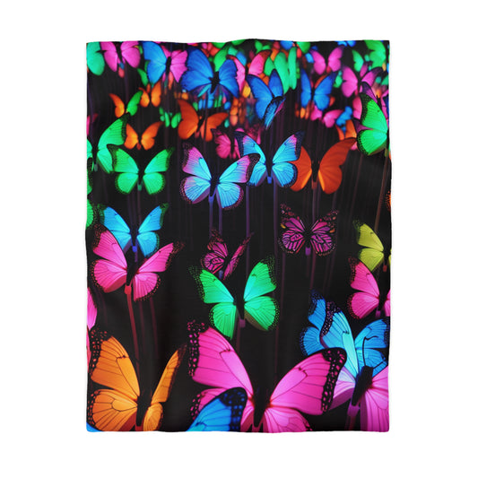 Giorgio da Padova - NEON Butterflies Microfiber Duvet Cover