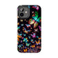 Neon Butterflies Dance NEON Butterflies Tough Phone Case Iphone 6 7 8 9 10 11 12 13 14 SE X XR XS Pro Max Mini Plus