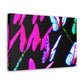 "Neon-Butterfly Prism" Neon Butterflies  Art Canvas
