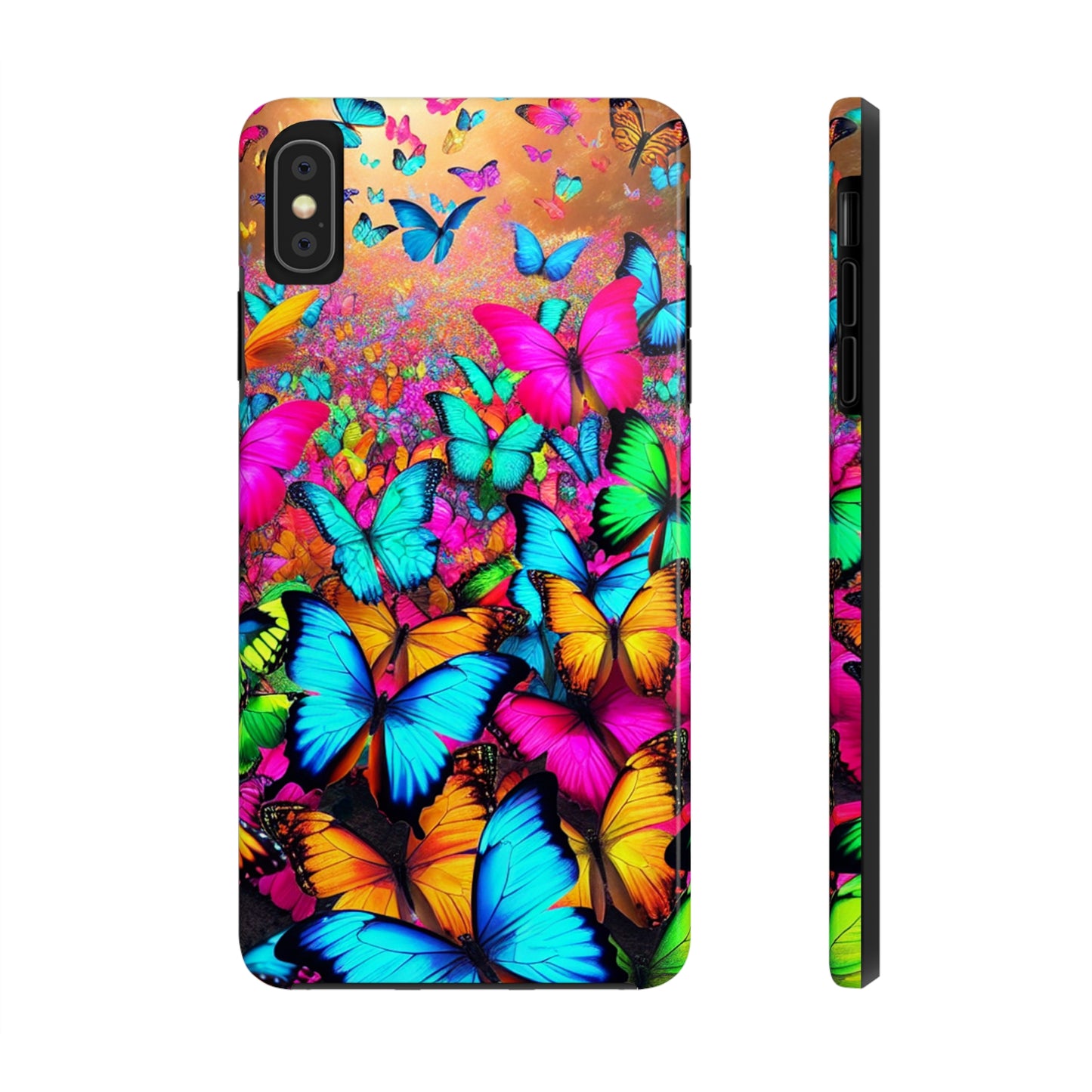 "Neonardie's Dreamscape" NEON Butterflies Tough Phone Case