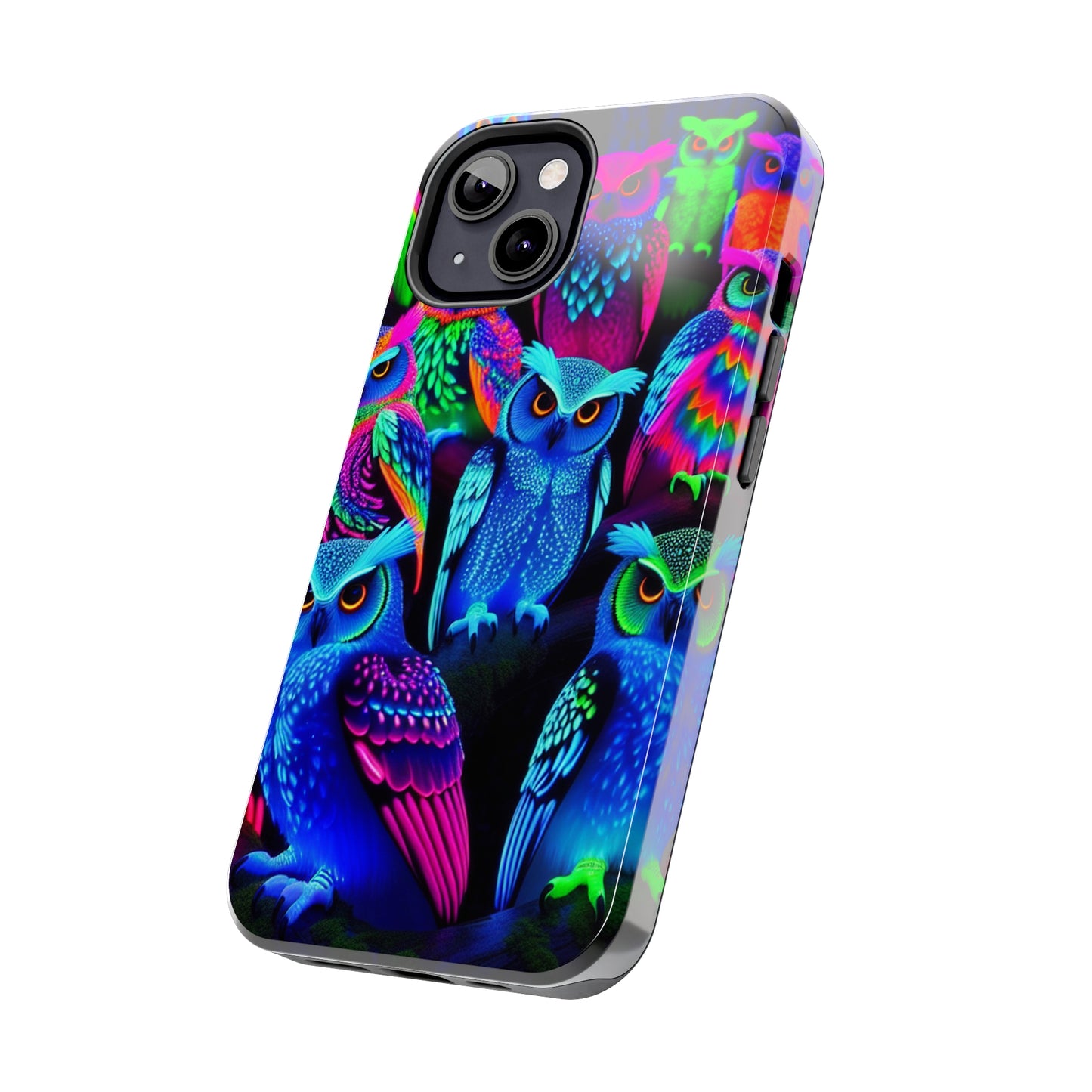 Neon Luminance Owls NEON Owls Tough Phone Case