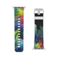 "Neon Flowscape" - Trippy Infinity Patterns Iwatch Band