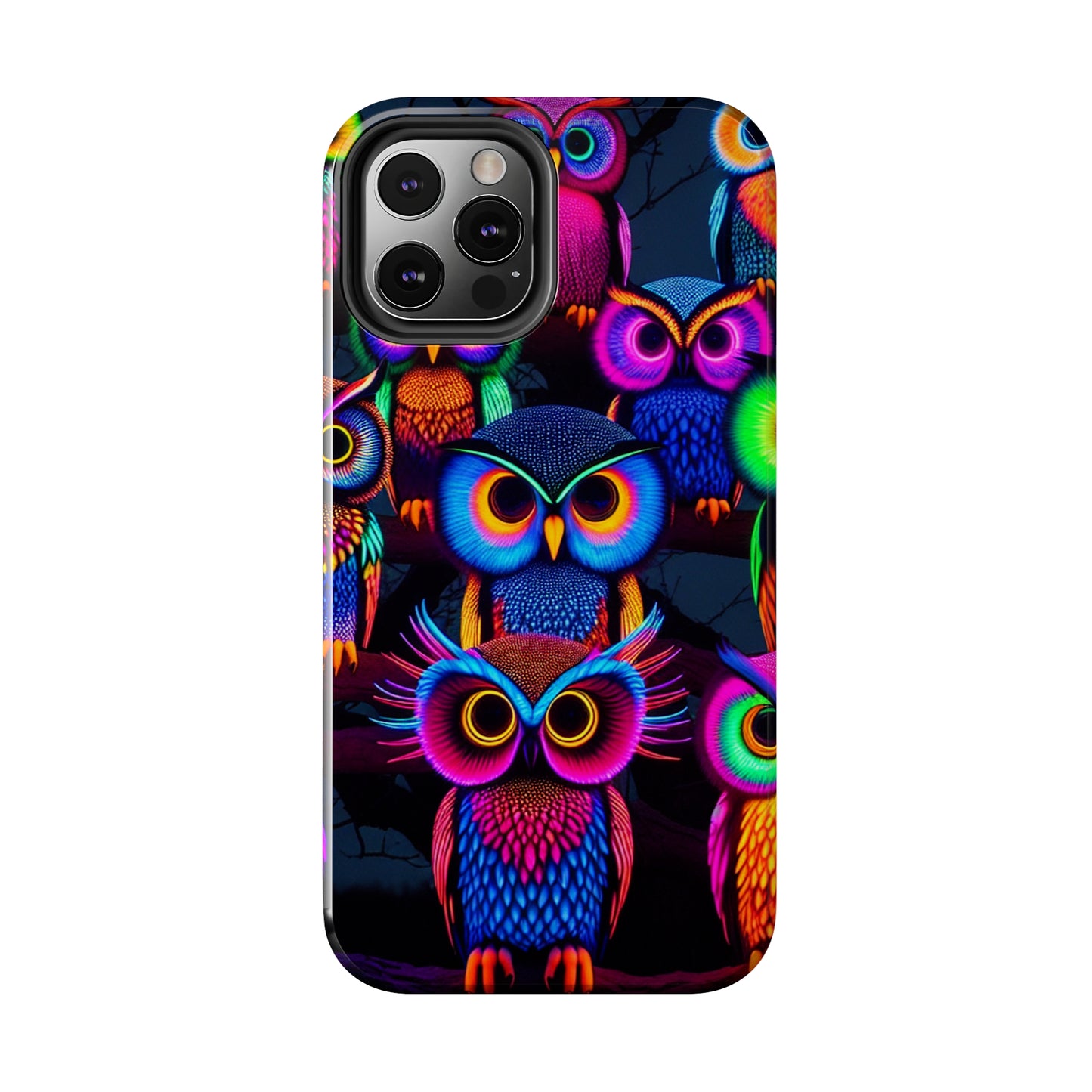 Neon Gloowls. NEON Owls Tough Phone Case