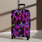 "Radiant Swarm" - Neon Butterflies  Suitcase