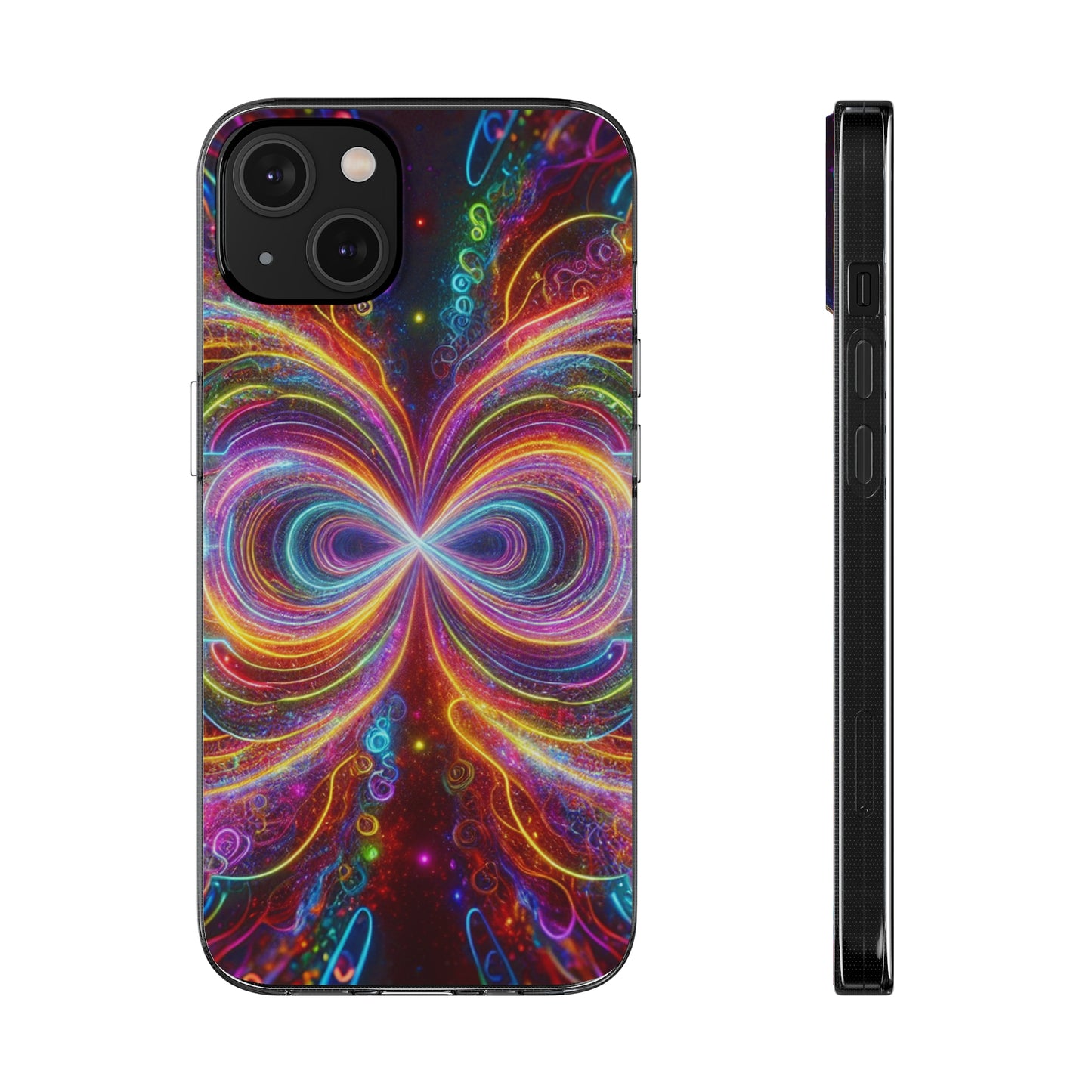 Neon Infinity Vortex Infinity Patterns Art Polycarbonate Phone Case