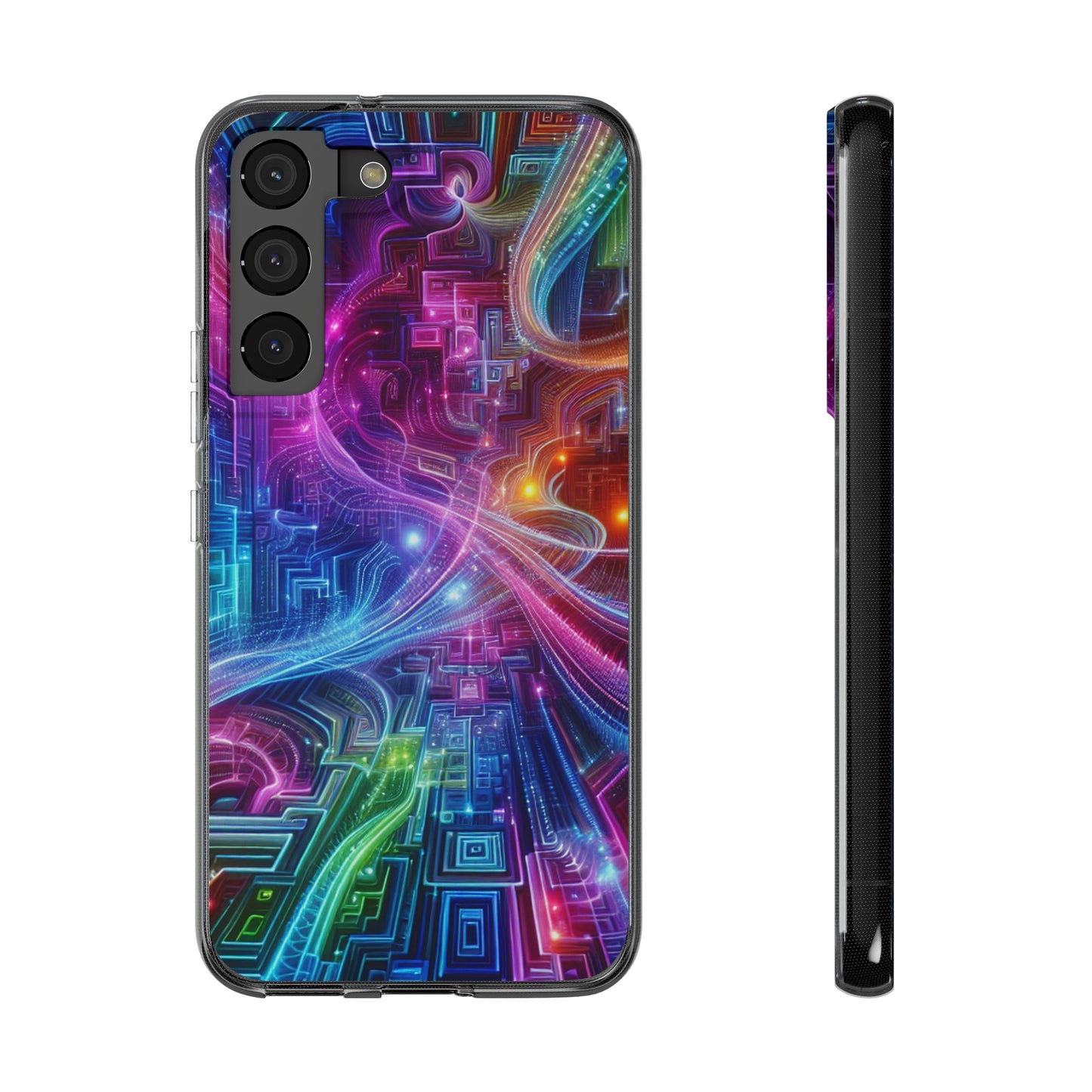 "Infinite Bright Vibes" Infinity Patterns Art Polycarbonate Phone Case