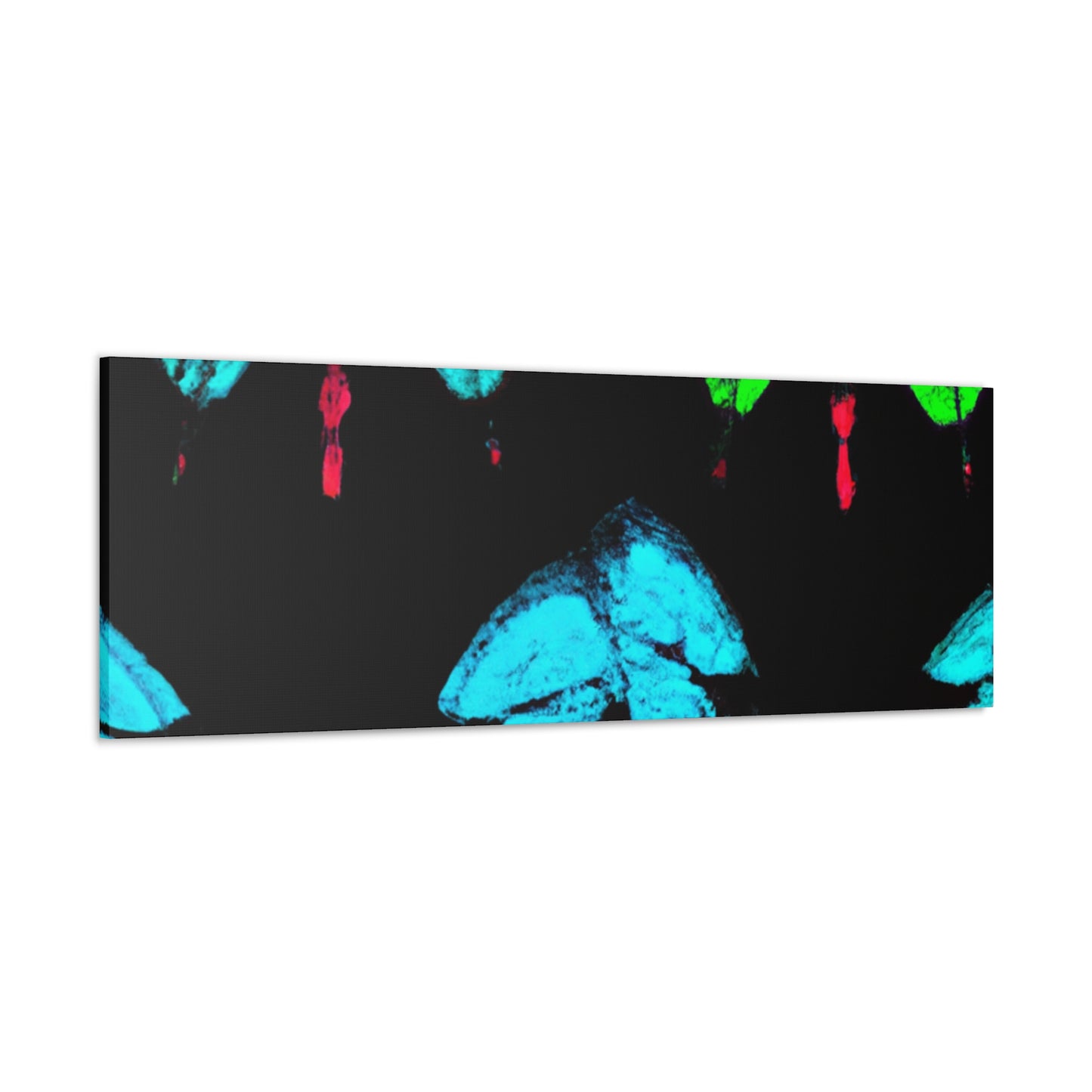 "Neon Butterfly Dreams" Neon Butterflies  Art Canvas