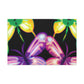 'Neon Flutter Skies' Neon Butterflies  Art Canvas