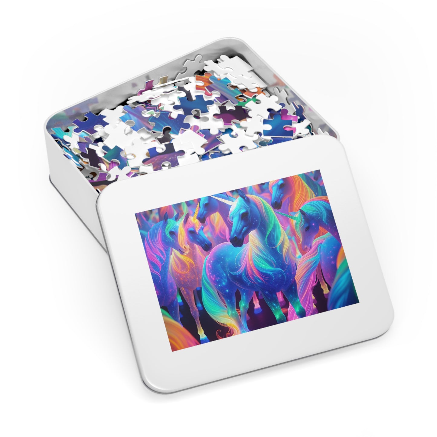 Neon UniClanz - Neon Unicorns Puzzle 30, 110, 252, and 1000 Pieces
