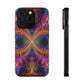 Vibrant Trippy Neon Infinity Swirls Infinity Patterns Art Polycarbonate Phone Case
