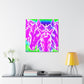 Neon Splendor Unicorns. NEON Unicorns Art Canvas