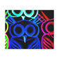 Neon Night Owls. NEON Owls Art Canvas