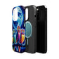 Neon Nocturnal Orbitals. Neon Owls Premium Art Magsafe Magnet Tough IPhone 13 14 15 Pro Plus Max and Mini in Matte and Glossy Phone cases