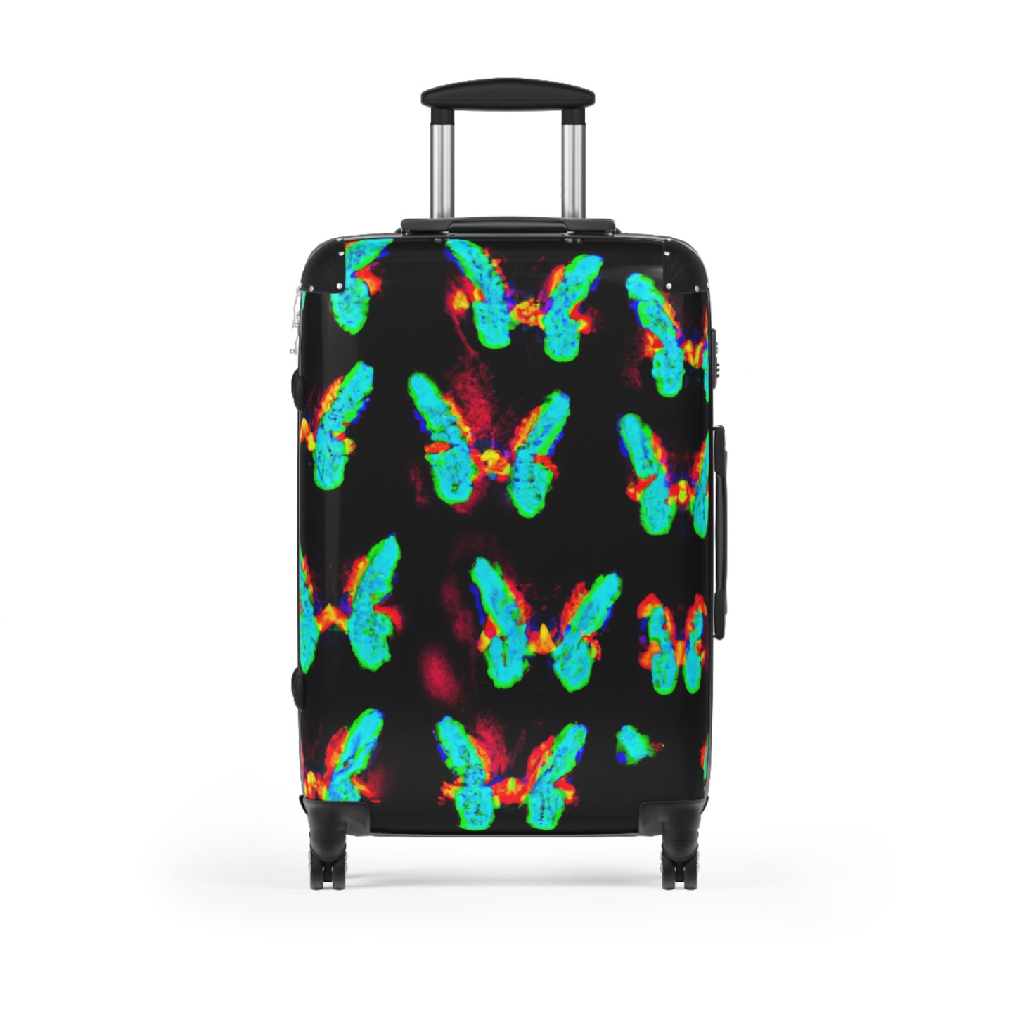 Electric Rainbow Butterflies. - Neon Butterflies  Suitcase