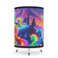 "Mystic Glow Uniroar" - NEON Unicorns Art Tripod Lamp