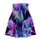 Neon Mysticism -NEON Unicorns Woman' Skater Skirt