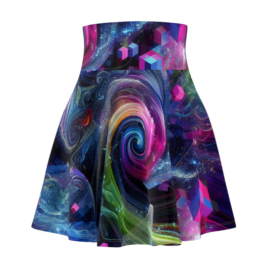 Gerardo di Brezzo - Trippy Infity Patterns Woman's Skater Skirt
