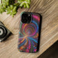 Neon Eternal Infinity Oasis. Neon Trippy Infinity Patterns Premium Art Magsafe Magnet Tough IPhone 13 14 15 Pro Plus Max and Mini in Matte and Glossy Phone cases
